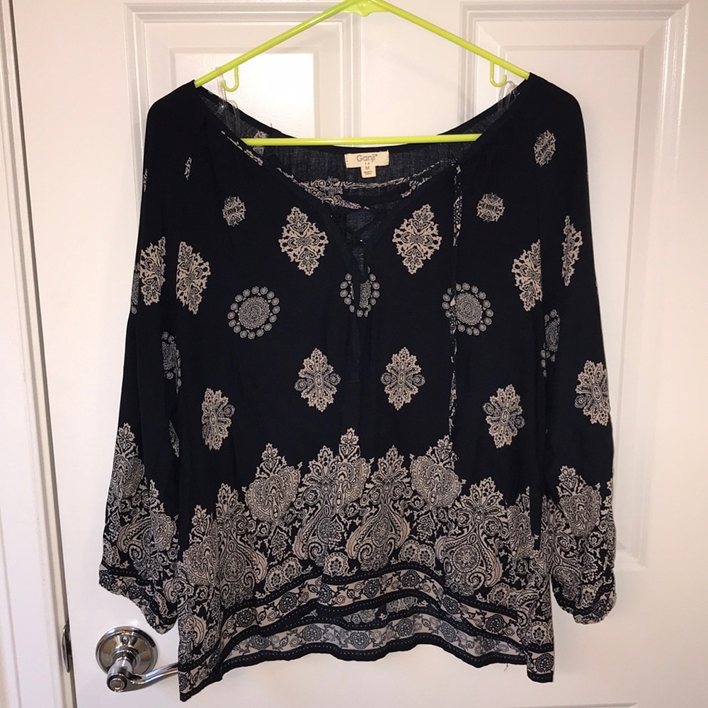 Ganji patterned blouse
